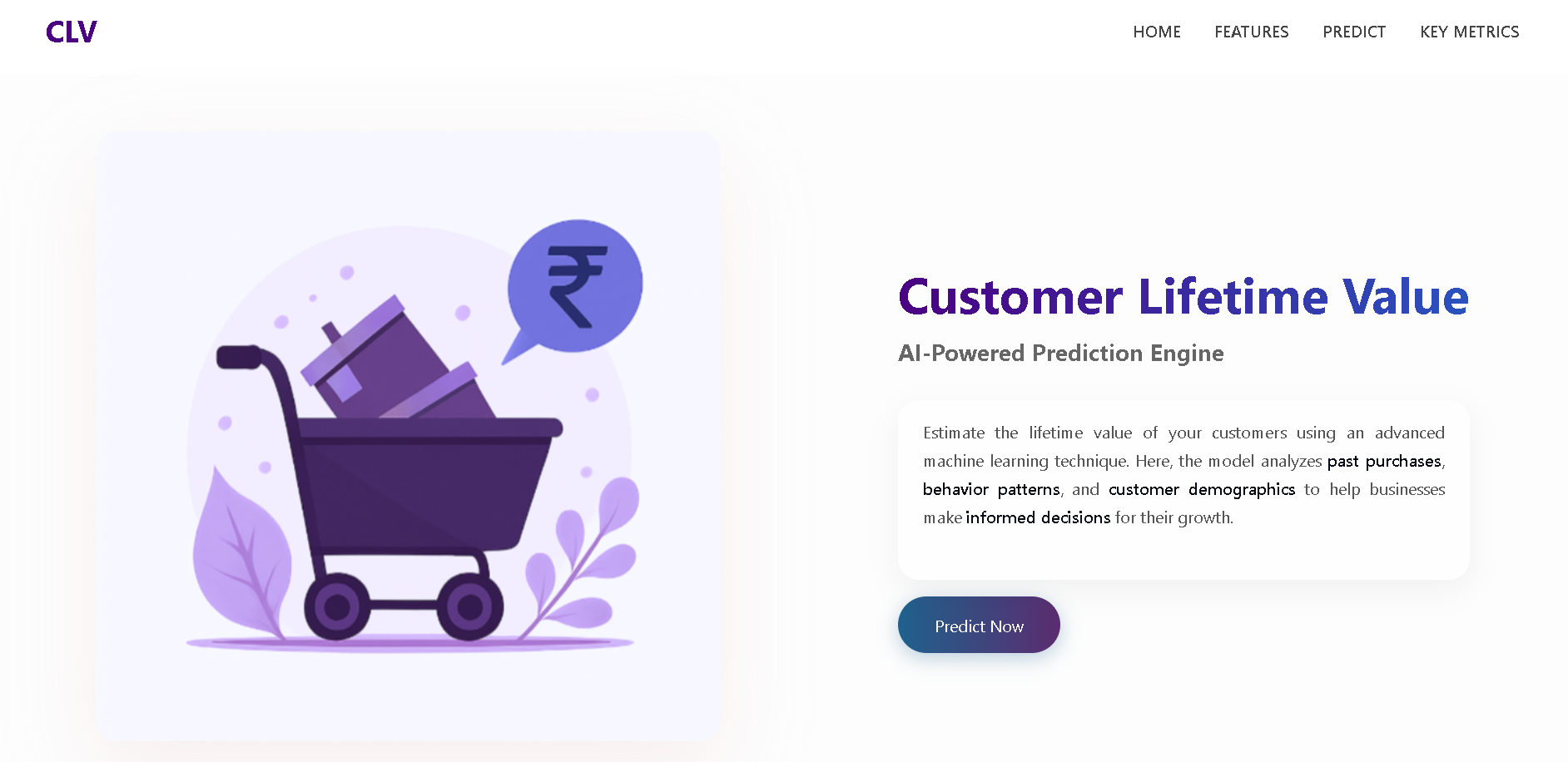 CLV Predictor Screenshot